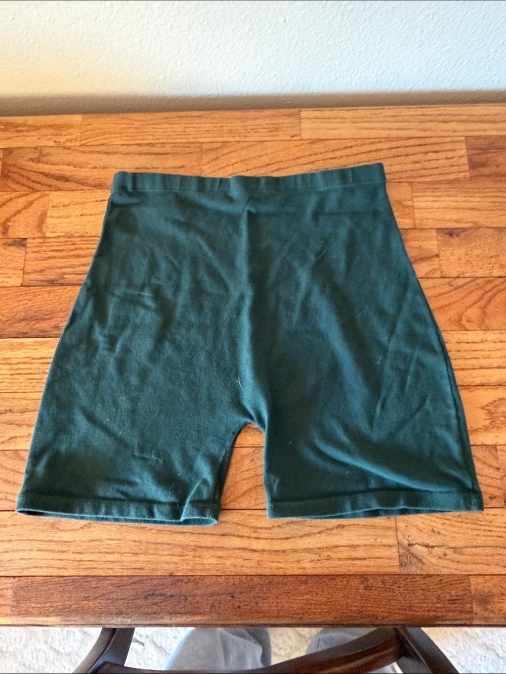 Brandy Melville Dark Green High-Waist Bike Shorts